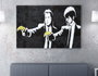 Wallity Lienzo Pulp Fiction de Banksy (70 x 100 cm)